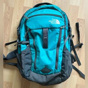 North Face Surge Backpack in Teal